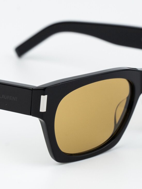 Saint Laurent Women Sunglasses Black Yellow Rectangle SL402 010 NEW AUTHENTIC main image 11